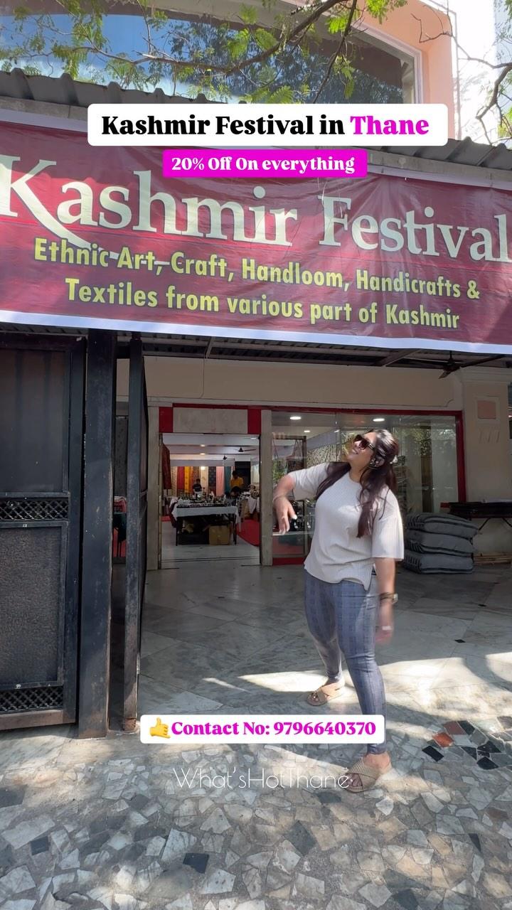 Kashmir Festival in Thane⬇️
Now Enjoy Kashmir products without going, Kashmir ❄️♥️

Handloom& textile festival with range of Kurtis, dress, materials, home decor, handbags , dry fruits, Kashmir Arti crafts, akroad, kesar, khawa,  imitation jewellery, home accessories and much more ! 

🚨Special Offer: Buy Anything And Get 20% Off 
⏰Timing: 10:30 Am - 9pm 
🗓️Date: 3rd Jan 2025 - 26th Jan 2025
📍Address: Celebration Hall, Shell Petrol Pump
Panchpakhadi service road Thane West
🤙Contact No: 9796640370

(Kashmir Festival Thane, Handloom Exhibition Thane, Pashmina Shawls Sale, Kashmiri Handicrafts Thane, Winter Special Exhibition Thane, Kashmir festival , Kashmiri products, Kashmiri bags, Kashmiri shawls, Kashmiri items on sale in thane Mumbai, thane Exibition , things to do in thane )