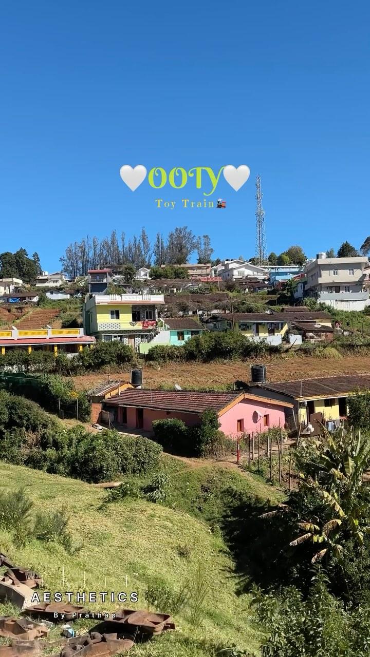 This toy train is more than just transportation🚂
It’s an experience that captures the essence of Ooty’s serene atmosphere and natural beauty🌱
 Ooty, often referred to as the “Queen of Hill Stations,” is a beautiful destination nestled in the Nilgiri Hills of Tamil Nadu, India
The Ooty Toy Train, a UNESCO World Heritage site, is one of the most charming ways to experience this picturesque town
The train journey, spanning over 46 kilometers, connects Ooty to Mettupalayam, winding through lush forests, tea estates, and breathtaking viewpoints
Follow aesthetics_by_prathap  more such aesthetics reels🫶🏻