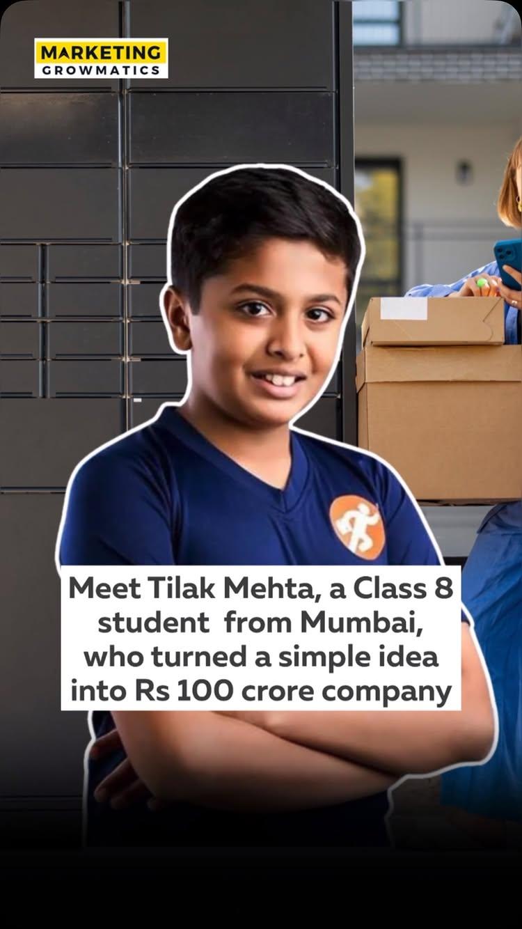 Meet Tilak Mehta, the extraordinary 15-year-old Indian entrepreneur who has already achieved incredible success! His awe-inspiring annual turnover of Rs 100 crore is nothing short of phenomenal
Imagine, at just 13 years old, Tilak took the plunge into entrepreneurship by creating an online platform to help students prepare for competitive exams
What an impressive display of ambition and determination!

Tilak’s recipe for success is a combination of unwavering dedication and a thirst for new opportunities
Fearlessly embracing risks, he launched his own business and turned it into a resounding triumph
With a team of 200 employees, Tilak’s enterprise is soaring high, delivering a whopping 1200 parcels daily
Not stopping there, he has also partnered with 300 Mumbai Dabbawalas, showing a remarkable ability to build strong collaborations
A true inspiration for young entrepreneurs across India, Tilak proves that age is no barrier to greatness
His relentless hard work and readiness to seize opportunities illustrate that the sky’s the limit
With a bright future ahead, this visionary teen sets a remarkable example of the power of determination and passion
Keep an eye out for Tilak Mehta as he blazes a trail of brilliance, leaving an indelible mark on the world!