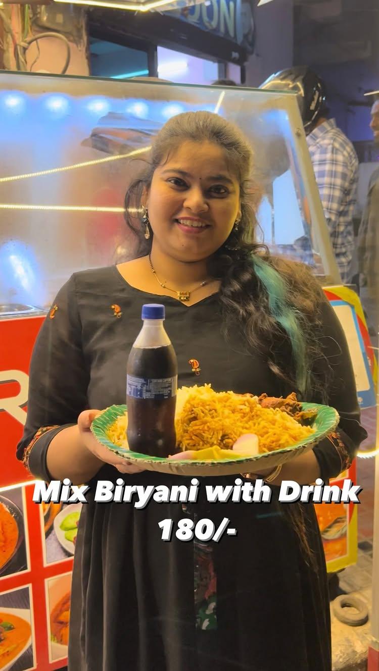 Try this Budget Biryani place in Vizag 😍

Location 📍 
Daawat Biryani, Opp Sivaji Park, Vizag

Price 💸 
Chicken Mix Biryani + Drink :- 180
Chicken Dum Biryani :- 99/-
Chicken Fry Biryani :- 120/-

Taste 😋 
⭐⭐⭐⭐

Follow itsurfoodies for more food reviews 

With ❤️ 
Sai and Priya