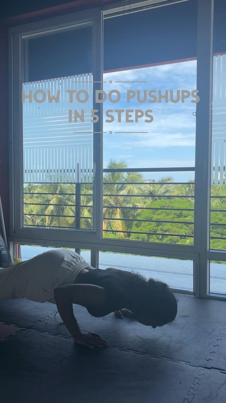 Still not able to do push ups? This video is for you! Here I’m explaining you 5 simple steps to master your first push up😌🙌🏻 

Do try it and tag me in the results🥳