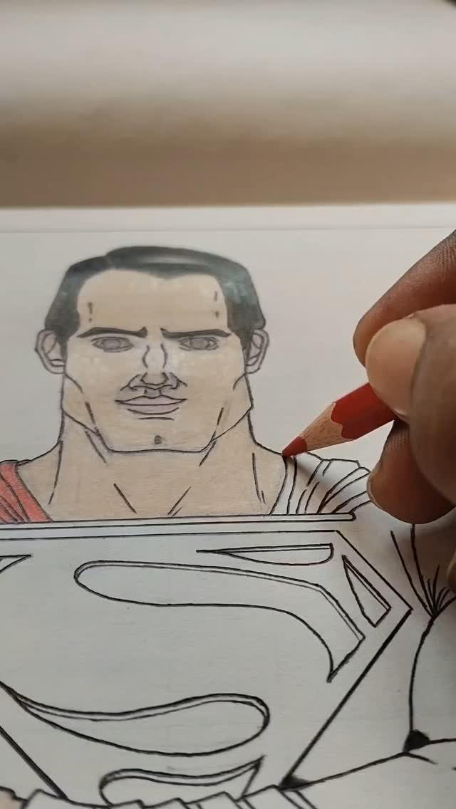 Superman drawing