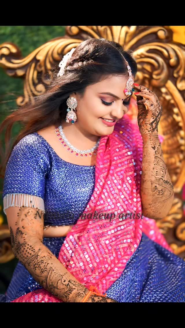 Anusha mehndi makeup # nirmala makeup artist#bridel# mehndi