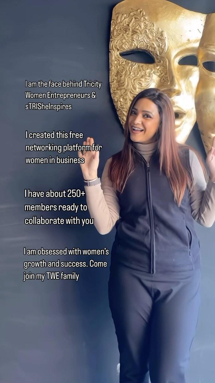 It’s ME!!!🙌

❗️I am the face behind Tricity Women Entrepreneurs and sTRISheInspires 

❗️I created this free networking platform for women in business 

❗️I have about 250+ members ready to collaborate with you 

❗️I am obsessed with women’s growth and success
Come join my TWE family