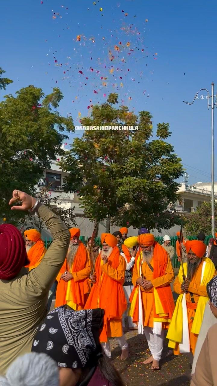 Nagar Kirtan from Gurudwara Nada Sahib Panchkula 04-01-2025