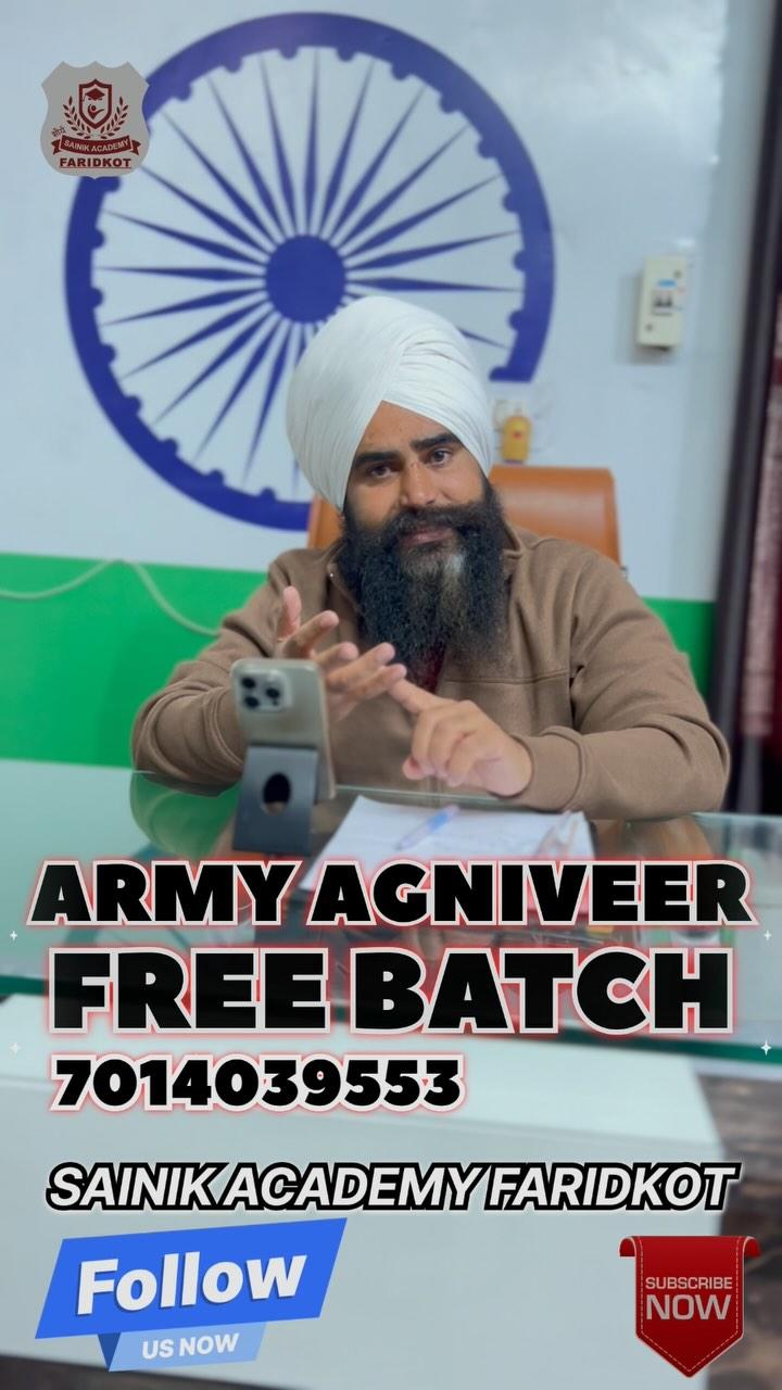 Free batch for army agniveer contact now 8699225320 7014039553