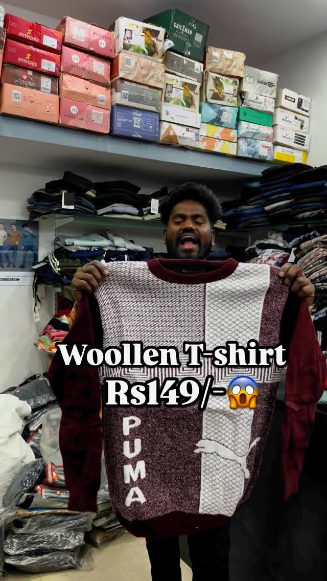 Woollen T-shirt only for Rs249/-😱 hafe Rs149/-😱