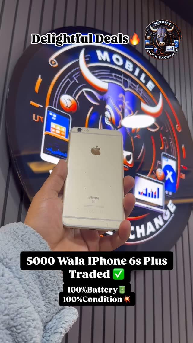 IPhone 6s Plus Traded Only For 5000-/✅
100%Battery / 100%Condition🔴