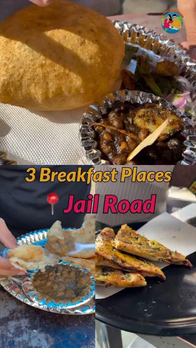 Fuel your day with Delhi’s most iconic breakfast! 🌅🍽️ From Nandkishor di Hatti’s soft chole bhature to Kulche di Gaddi’s loaded kulche and Rama Choley Bhature’s tangy goodness, Jail Road is a breakfast lover’s paradise! 

📍Nandakishor Di Hatti
Shop no
4, 26/1, Jail Rd, Double Story, Ashok Nagar, Delhi, 110018

📍Kulche Di Gaadi
double story, 27/2, near Jail Road, Ashok Nagar, New Delhi, Delhi, 110018

📍Rama Chole Bhature
27, 27/4, जेल मार्ग, Double Storey, Ashok Nagar, New Delhi, Delhi, 110018

Credits- lifeofpaetoo