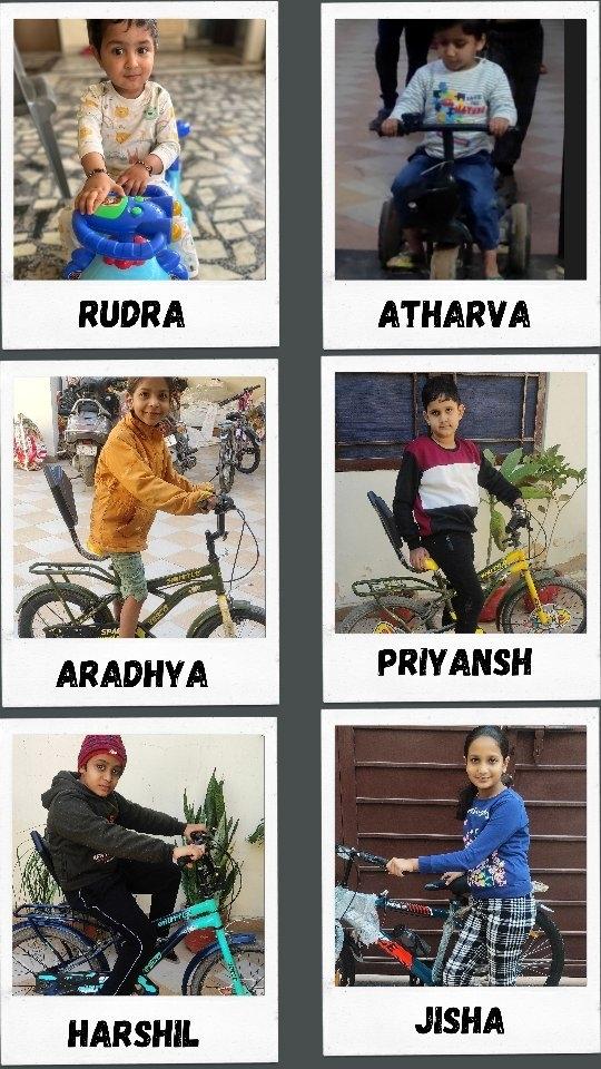 Meet Atharva, Aradhya, Priyansh, Harshil, Jisha & Rudra– the dream team of joy, riding with style and smiles! Watching them ride fills the air with pure happiness and reminds us of the bliss of being a kid
Their smiles to the tune of 'Baaki Sb Thik Bas Chal Rha H' are sure to make you smile too! 🚴‍♂️✨

Get yours now! Visit us at:
📍Mor Brothers and Company, Under Hotel Pareek Palace, Near HDFC Bank, Near Railway Station, Kalyan Circle, Sikar