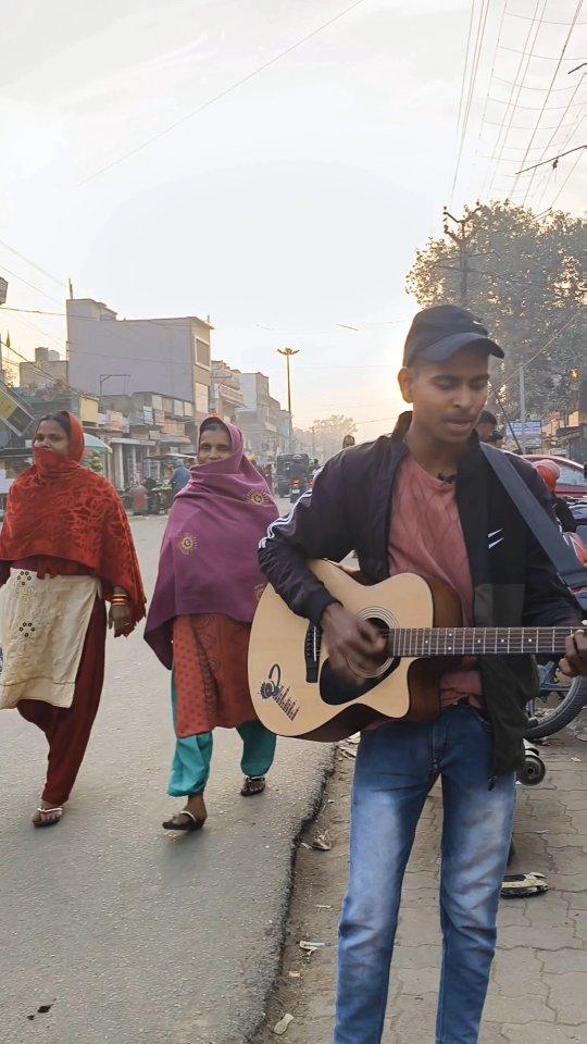 Singing in public place