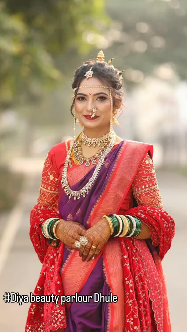 #Diya beauty parlour Dhule 
#MUA manisha_mali95_makeupartist 

maharashtrianlook #maharashtrianbride #maharashtrian #marathimulgi #makeup #marathibride #maharashtrianmakeup #maharashtra #bride #marathi #maharashtriannath #saree #maharashtrianwedding #marathilook #wedding #makeupartist #maharashtrianjewellery #dhule makeupartist