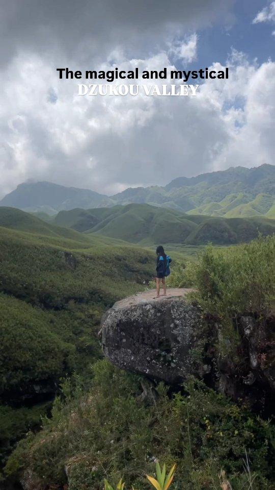 "Going to Dzukou is nothing hard like going to heaven"💚😶‍🌫️