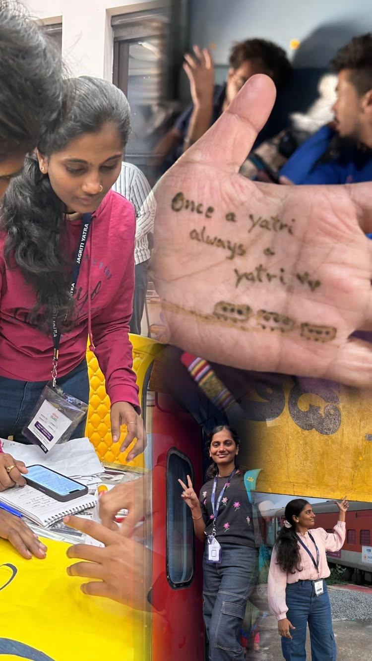 Ever felt a journey shift something inside you? ✨

For me, it was Jagriti Yatra 2024 🇮🇳 

16 days, 1 train, 8000 km across India… it was intense, inspiring, and utterly unforgettable
I needed a way to capture the magic, so I decided to tell my story through thread
20 hours of focused stitching (my fingers can attest!) and thousands of tiny stitches later, this t-shirt was born 🙌🏽

It’s a visual reminder of it all:

From the “Yaaron Chalo” nervous excitement of the start to the deep connection I felt with “Yeh Desh Hai Tera” 🇮🇳

From joining the Yatra alone to leaving with a bunch of yatris who have now turned into family 🤗

From a confused entrepreneur to a ‘confidently confused’ entrepreneur ‼️

More than anything, it reminds me that even when focused on big goals, we need to find joy in the present moment and connect with others

What travel has changed your life?