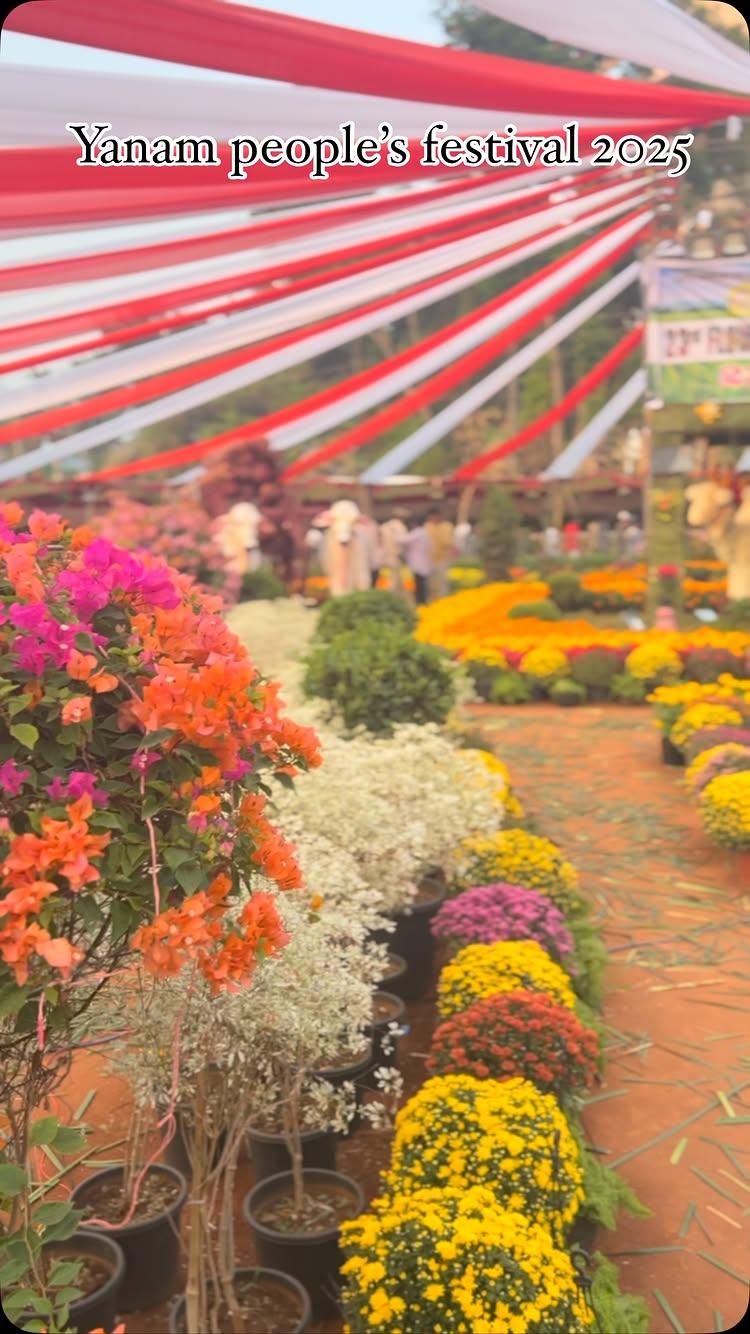 “Experience the magic of Yanam Flower Show 2025, the People’s Festival where nature’s beauty and community spirit blossom together! 🌸🌼” #Yanam flowers show 2k25 #puducherry #peoples festival