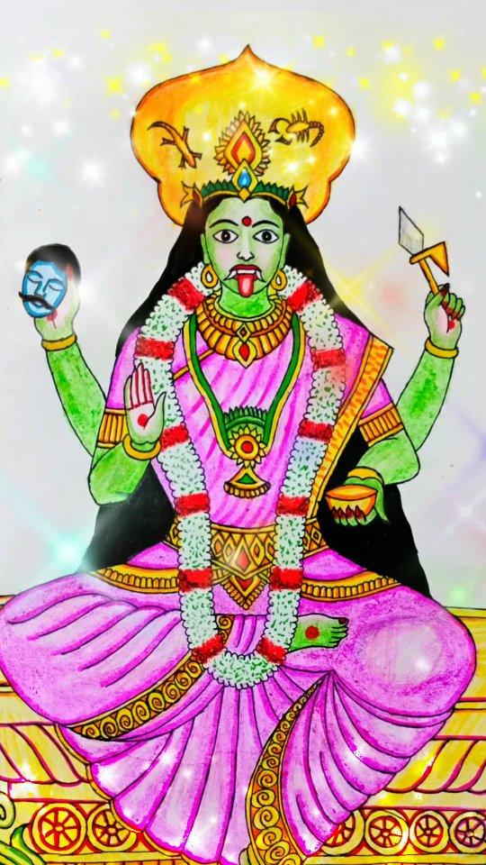 Alampur Jogulamba Devi Drawing