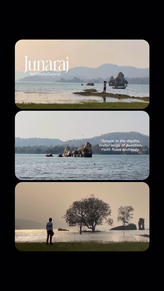 Junaraj, Narmada, Gujarat
A temple submerged in serenity, where faith flows with the waters and devotion echoes endlessly
Nature and spirituality entwined beautifully