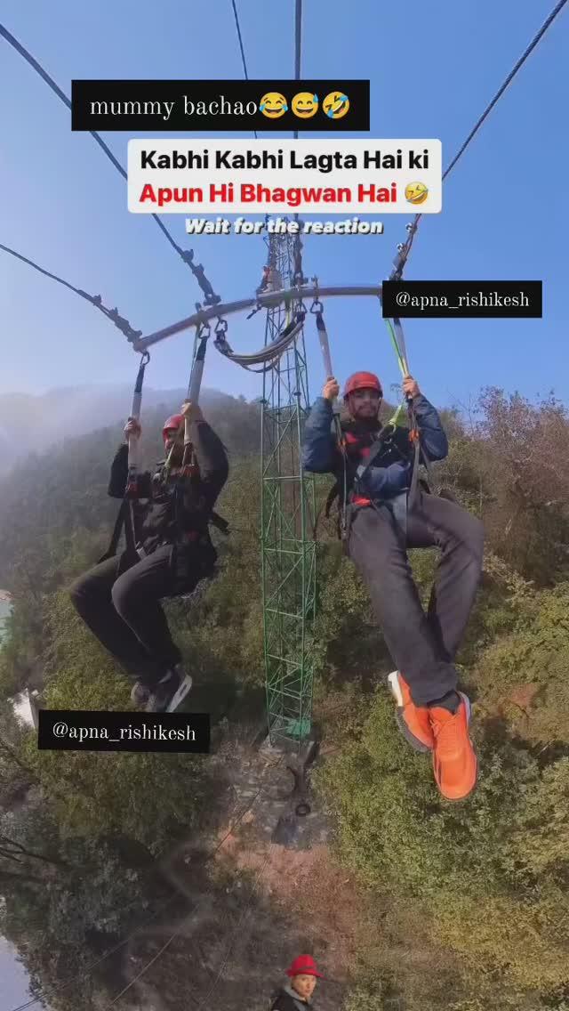 new_joint swing funny moment
Travel becomes a strategy for accumulating photographs
life is fully adventure
Follow 💗 more this account
apna_rishikesh

Joint swing amazing activity
Book your bungy, joint swing slote
9389521008