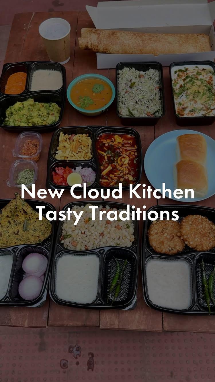 New Cloud Kitchen In Nagpur Tasty Traditions serving Maharashtrian Snacks, Upwas Snacks, South Indian & more

📞 9209331356 for Takeaways
Order Online On Zomato or Swiggy by the name Tasty Traditions 

Located📍in Bajaj Nagar, behind Kasturba Bhawan
A venture by Shrikhandwala’s Co Founder

Sharing the dishes I tried:
- Dahi Dhapate 2 pc ₹ 110
- Dadpe Pohe ₹ 60
- Solkadhi ₹ 100
- Misal Pav ₹ 120
- Dahi Vada 2 big pieces ₹ 140

- Sabudana Vada 2 Pcs ₹ 120
- Sabudana Khichdi ₹ 100
- Masala Dosa ₹ 140

- They are also serving Exotic Omelettes (prepared in totally separate utensils)
- They make all the Dry Masalas In-House

Best Maharashtrian Snacks in Nagpur