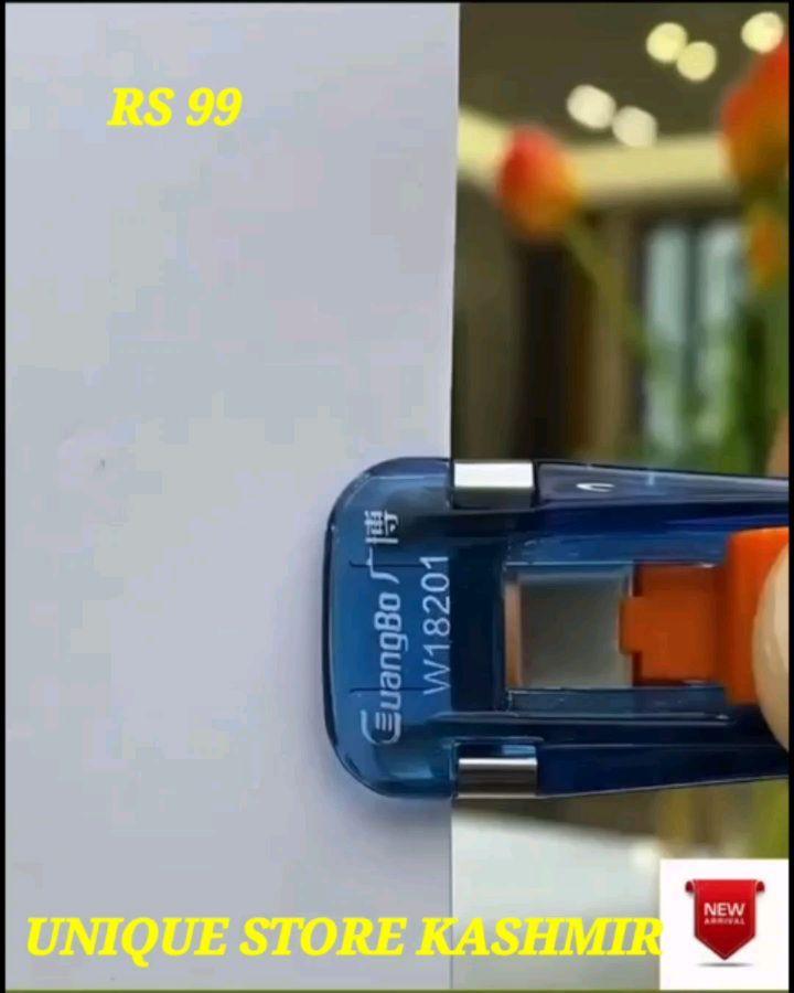 REUSABLE PAPER CLIP STAPLER 
RS 99 ONLY
NOTE MINIMUM ONLINE PURCHASING ORDER IS RS 300 U CAN MIX ITEMS ASWELL 
DIRECT MESSAGE FOR ORDER 
#onlicrockerynekashmirstore #onlinesrinagar #online #captivatingkashmironlinestore #onlinekashmir #kitchenware #kashmirshopping #kashmirtoday #kashmirlife #kulgam #kashmiri #kashmironline  #kupwara #kashmir  #kashmircrown #sopore #shoppingkashmir #shopian #srinagar #UNIQUESTOREKASHMIR #ganderbal #greaterkashmir #bandipora #budgam #baramulla #kashmir #toys #