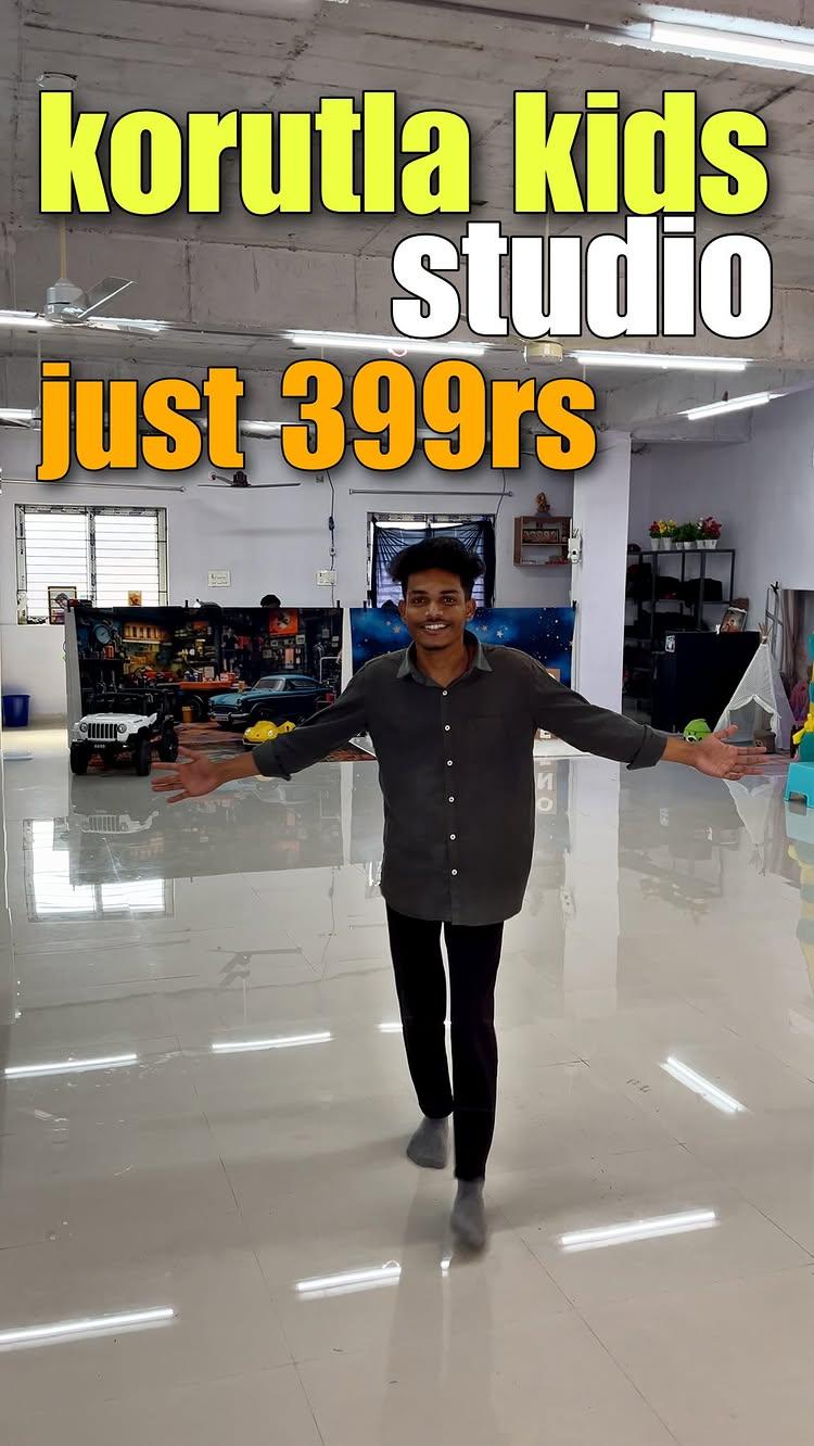 399rs 🤩 

#pavanfoodvlogs #pavanyt #korutla #kidsstudio #kidsphotography #viral #offer #399 #kidsstudio #viral make it