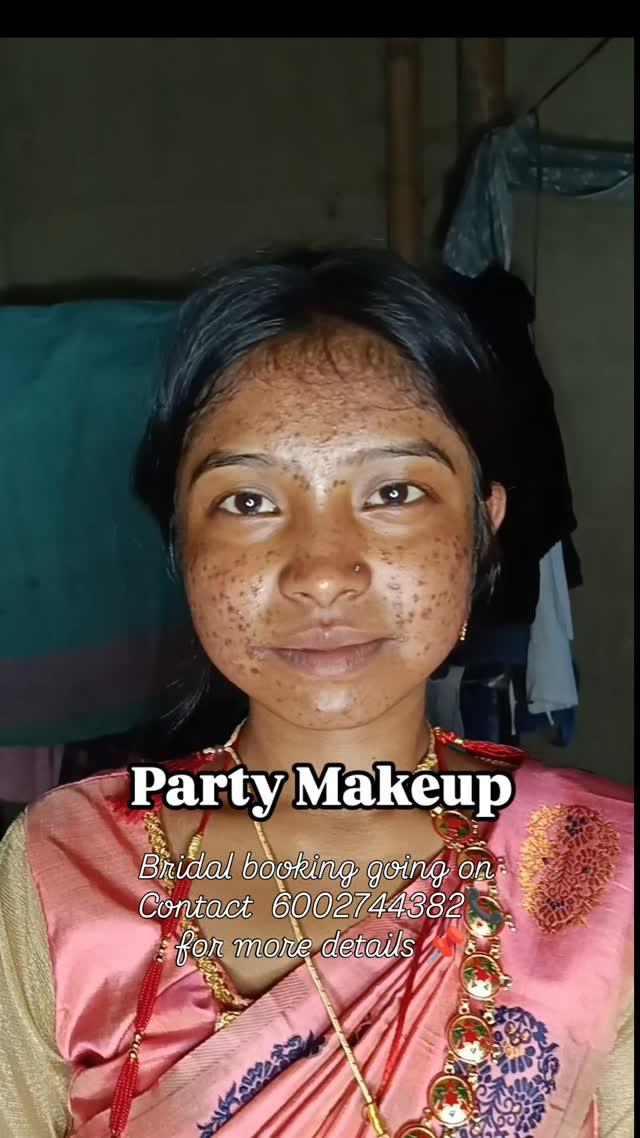 Party Makeup for acne pore skin 
Bridal booking going on 
Contact 6002744382
For more details 📌