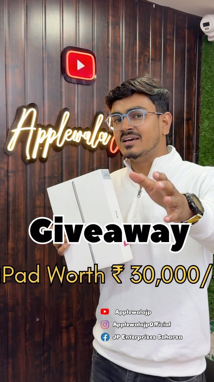 Follow krlo Guyz #giveaway #applewalajp