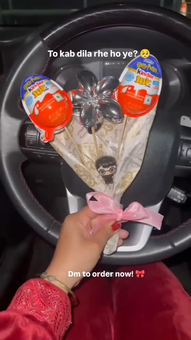 Harry Potter kinder Joy bouquet available 
Dm for order