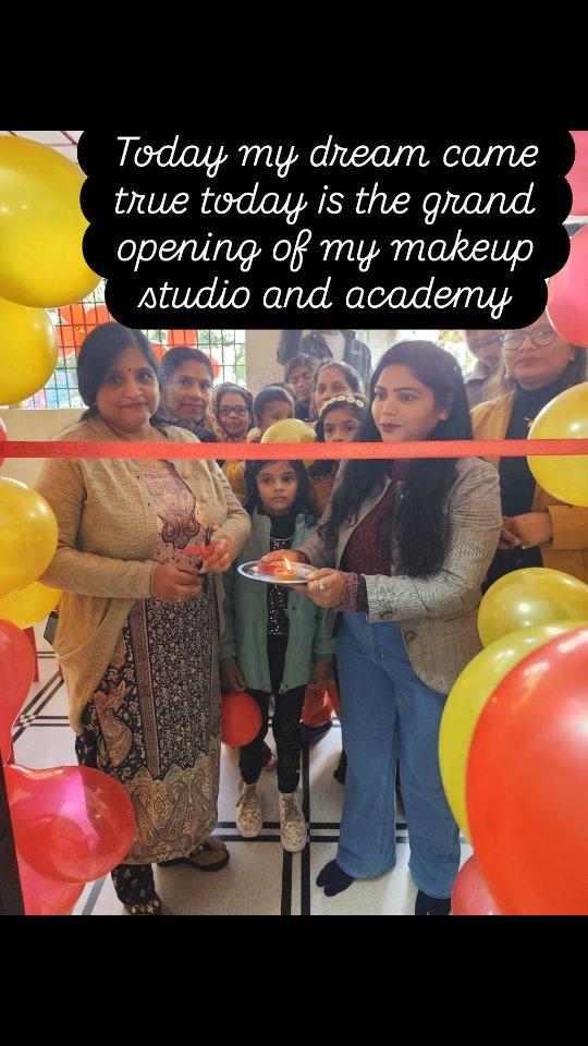 Makeup studio is opening today 
tq mata rani 🙏🙏tq baba ji so I feel very blessed