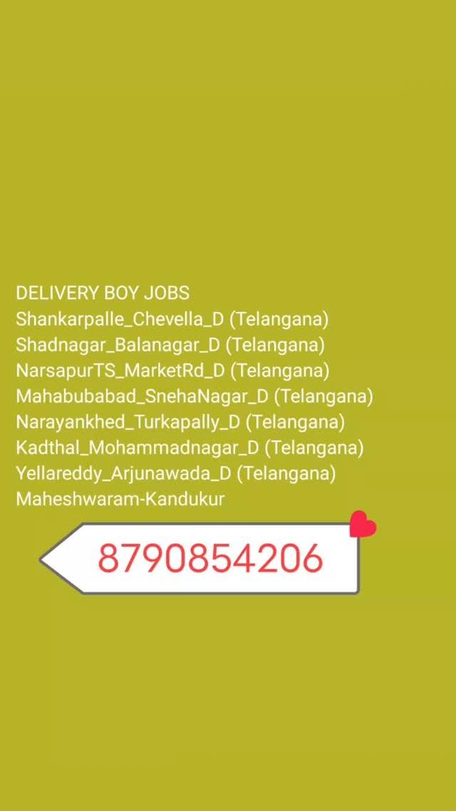 Delivery boy JOBS