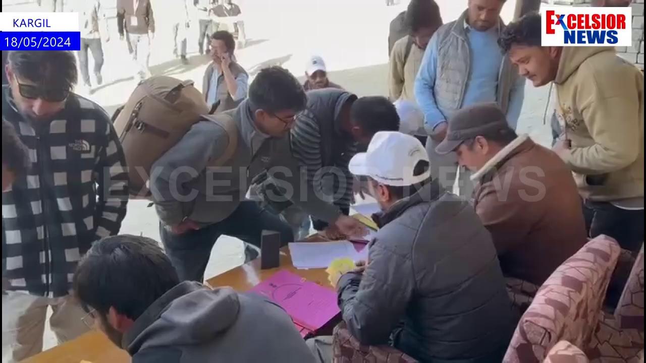 DC Kargil said in view of the forthcoming elections for LAdakh parliamentary seat polling parties airlifted to remote polling booths and all arrangements have been made. Polling will be held on May 20.