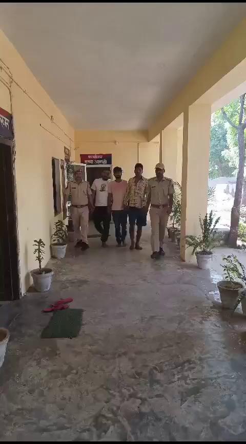 #भरतपुर। राजस्थान के करौली में एसपी बृजेश ज्योति उपाध्याय के निर्देशन में कुड़गांव थाना पुलिस ने कार्रवाई करते हुए लूट के तीन आरोपियों को किया गिरफ्तार। थाना अधिकारी रुक्मिणी ने बताया कि आरोपी मंडावरा निवासी चंदा उर्फ़ चंद्रशेखर मीणा, आशीष मीणा, सलेमपुर निवासी इसराइल मुसलमान को मंडावरा बस स्टैंड से किया गिरफ्तार। आरोपियों ने 11 मई को बाइक सवार युवकों से छीने थे 5000 रूपये। पुलिस गिरफ्तारी में काँस्टेबल प्रदीप की रही अहम भूमिका।