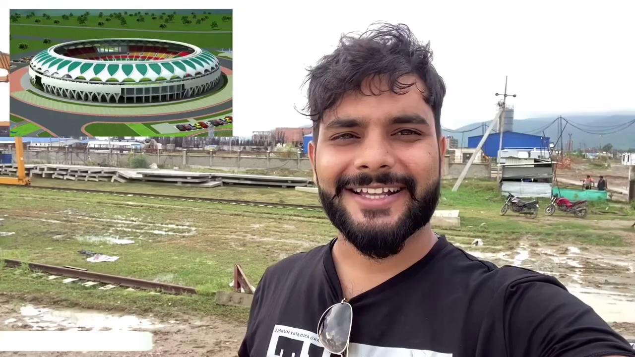 देखिए बिहार का Stadium अभी कितना बना है और बनने के बाद कैसा लगेगा । Rajgir international stadium ।