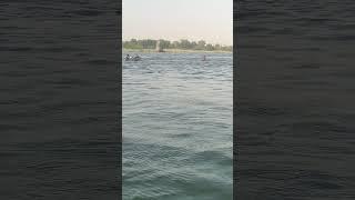 Water sports in Narmada river Maheshwar by Goverment of M.P नर्मदे हर महेश्वर में वाटर स्पोर्ट्स गेम